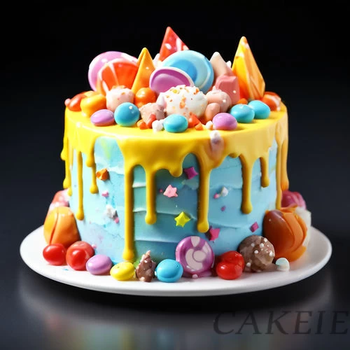 Gems Fondant Cake